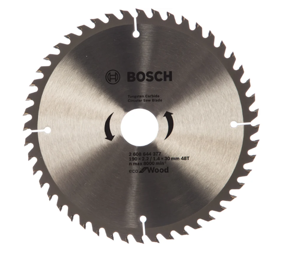 Диск пильный 190х30х48 ECO WO BOSCH 2608644377
