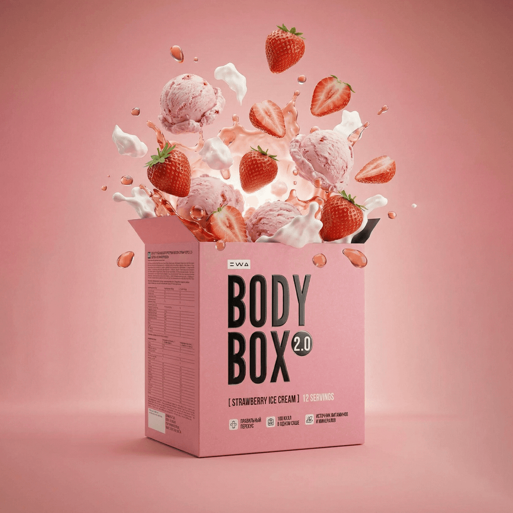 Функциональное питание со вкусом клубничного мороженого , 1 шт