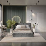 Кровать 160 "Хлоя" КР-18 без основания грифельный