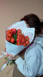 Букет "Яркая весна", Тюльпаны 15шт