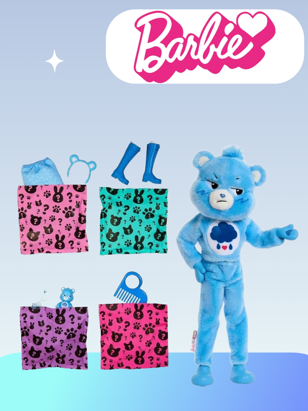 Кукла модельная Barbie Care Bears JCN96
