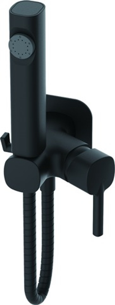 Смеситель с гигиеническим душем HAIBA HB5518-7 черный