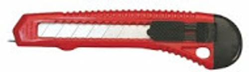 Нож пистолетный 18мм  / пластик.корп, ручн. фиксация, Красный  (888)  3064942