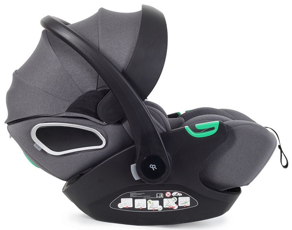 Детская коляска Rant Falcon Neo 3 в 1 с автокреслом Evomax Grey Graphite