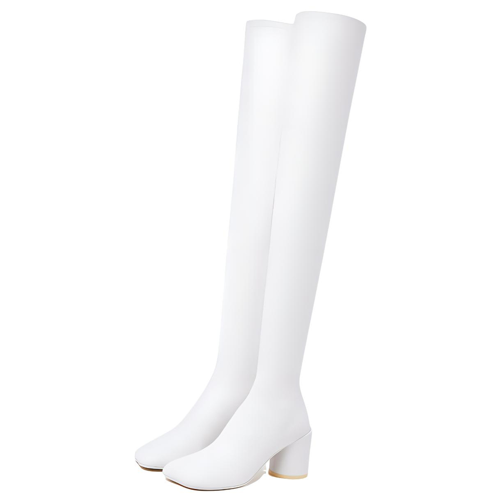 MM6 Maison Margiela Anatomic 70mm Thigh-high Boots