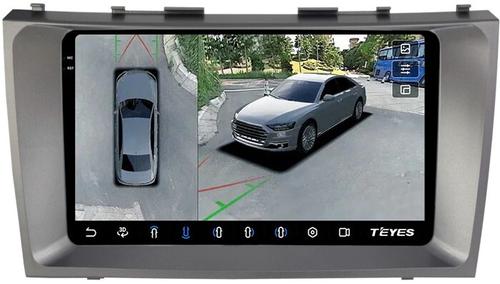 Магнитола для Toyota Camry 40 2006-2011 - Teyes CC3-2K-360 на Android 10, Быстрая, 2K QLED, CarPlay, 4G SIM-слот, 4 камеры в комплекте