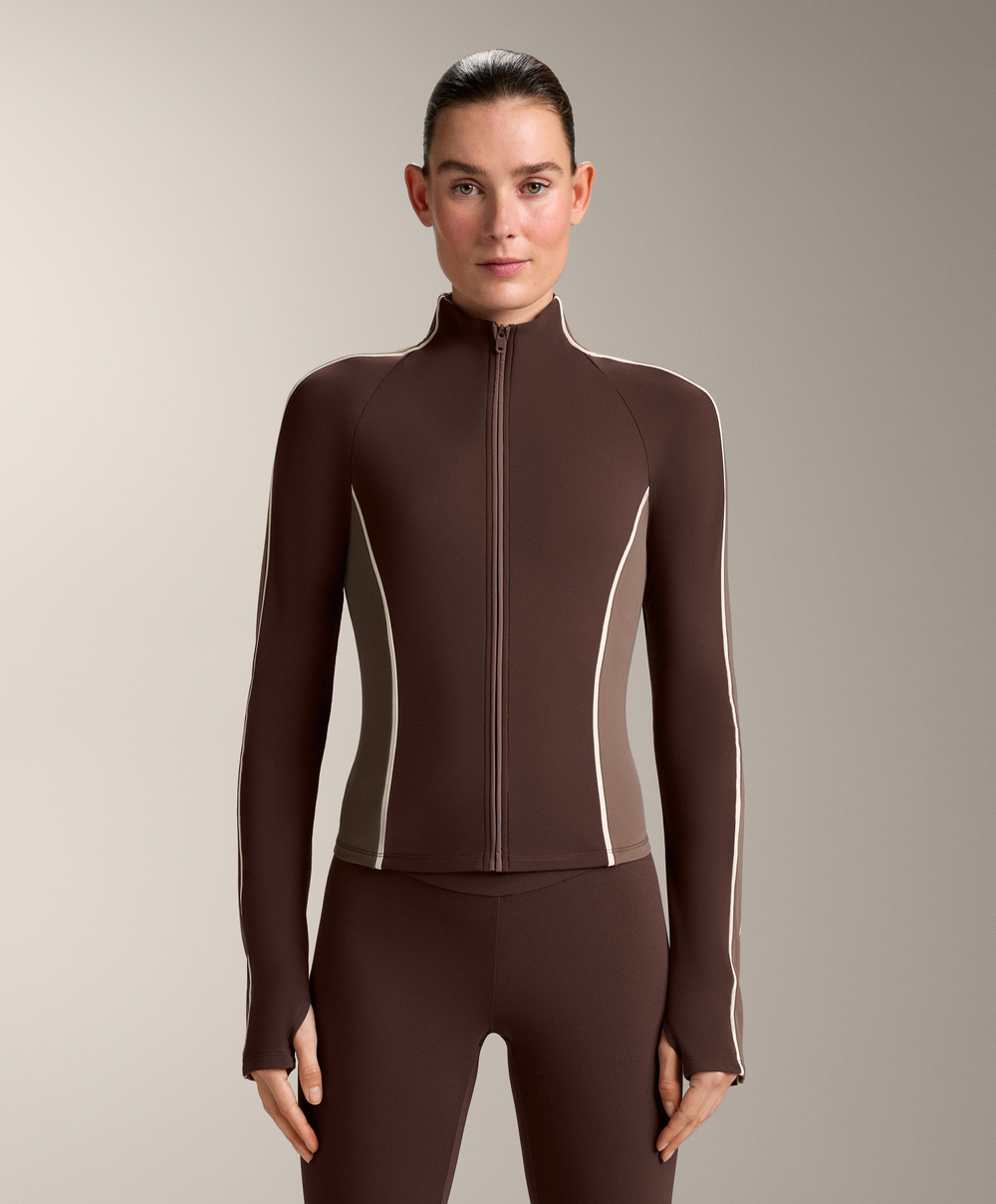 Oysho Легкая и теплая высокотехнологичная куртка, коричневый