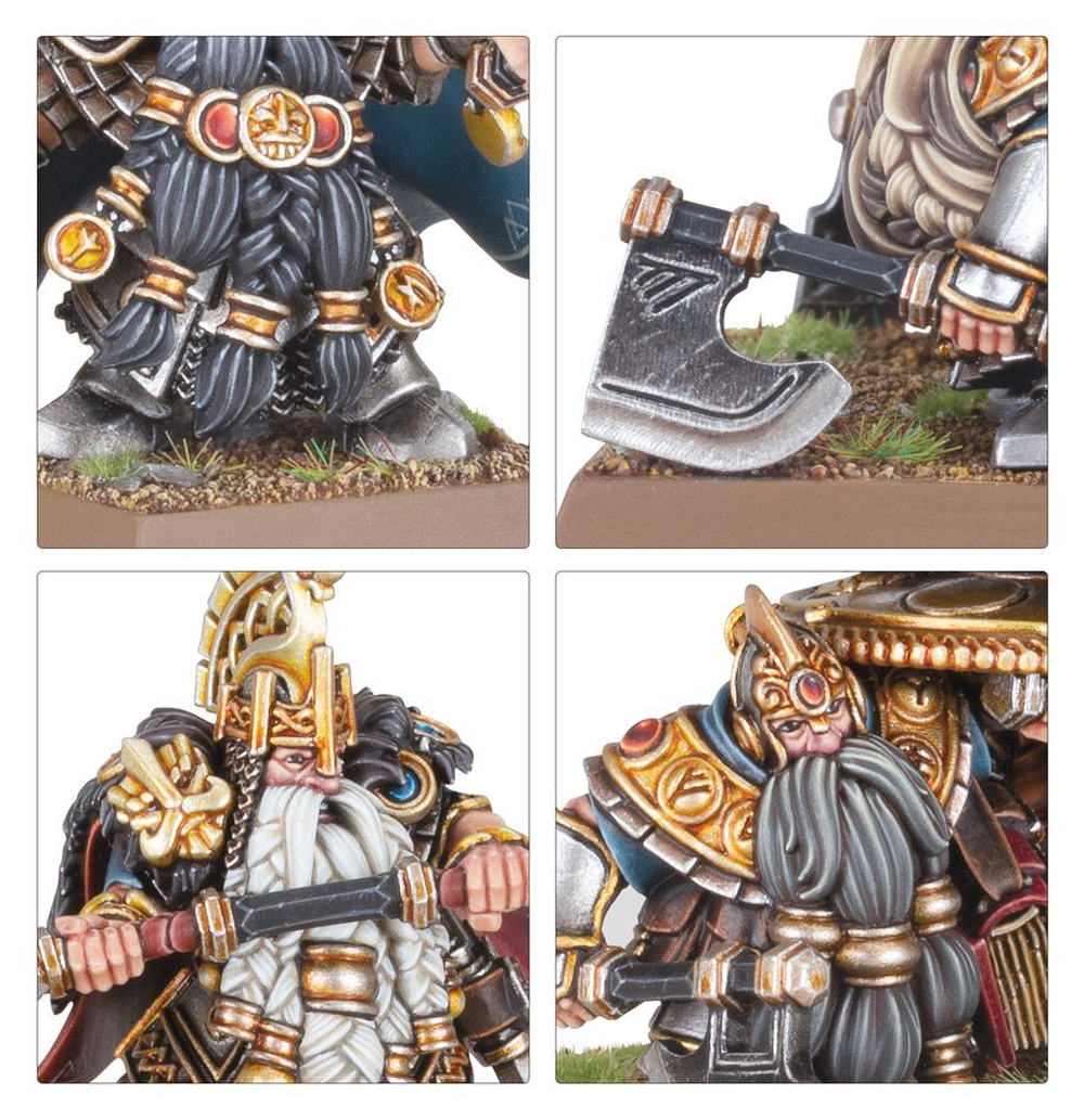 Warhammer The Old World - Dwarfen Mountain Holds: Dwarf Lords with Shieldbearers