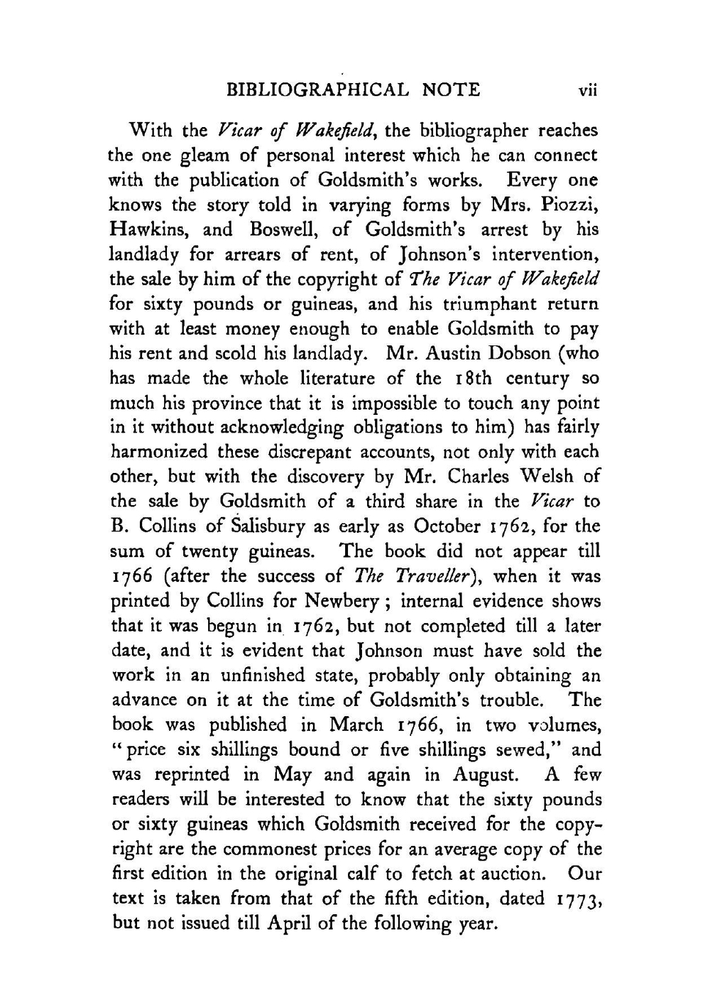 Select works of Oliver Goldsmith. comprising The vicar of Wakefield, Plays and poems | Oliver Goldsmith
