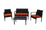 Набор мебели Бостон арт.SFS002 черный, оранжевый "Garden story"