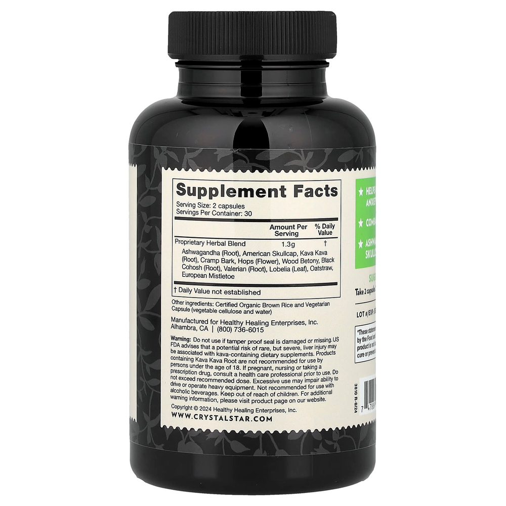 Crystal Star, Relax, 60 вегетарианских капсул