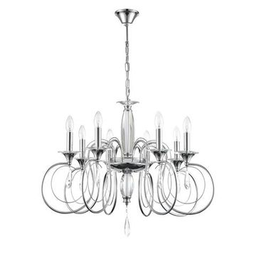 8032/8 CLASSI LN25 20 хром, металл/хрусталь Люстра подвесная Е14 8*40W 220V LAOKA