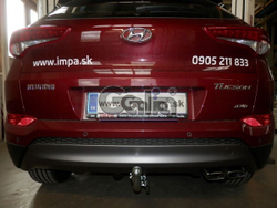 Фаркоп оцинкованный Galia H095A для Hyundai Tucson дорестайл 2015-2018, Kia Sportage 4 дорестайл 2015-2018(паспорт и сертификат в комплекте)(без электрики)