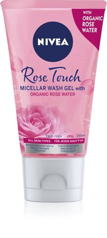 Nivea Rose Touch - очищающий мицеллярный гель /   150  ml  / GTIN 9005800304557