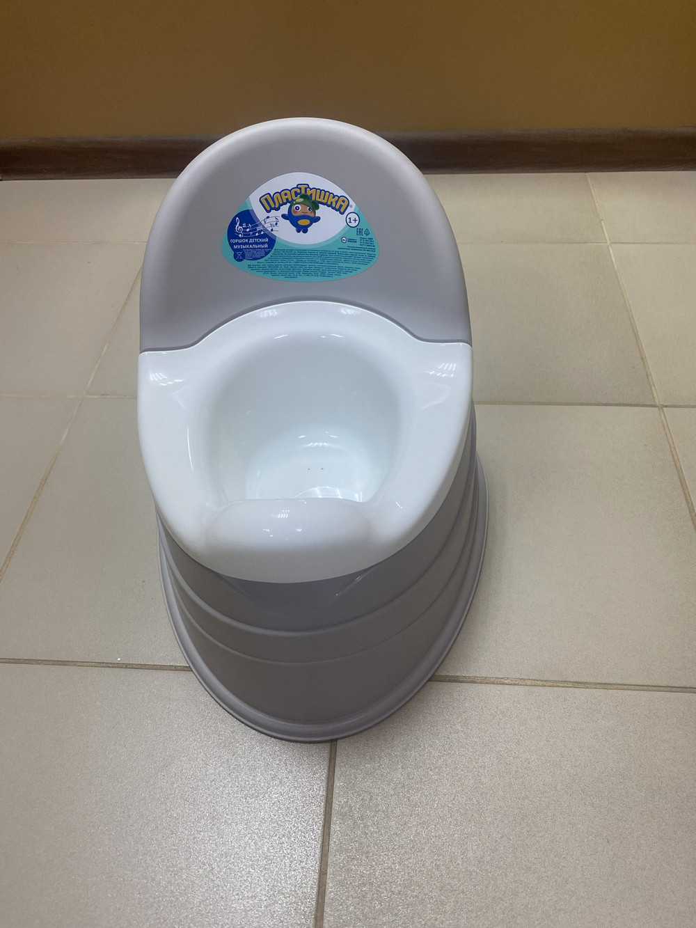 Горшок детский музыкальный со вставкой "Пластишка"