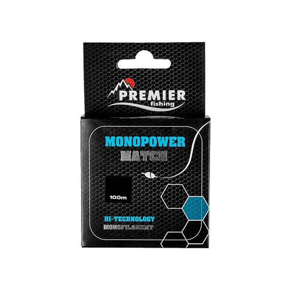 Леска MONOPOWER MATCH 0,35mm/100m Blue Nylon (PR-MM-B-035-100) Premier Fishing