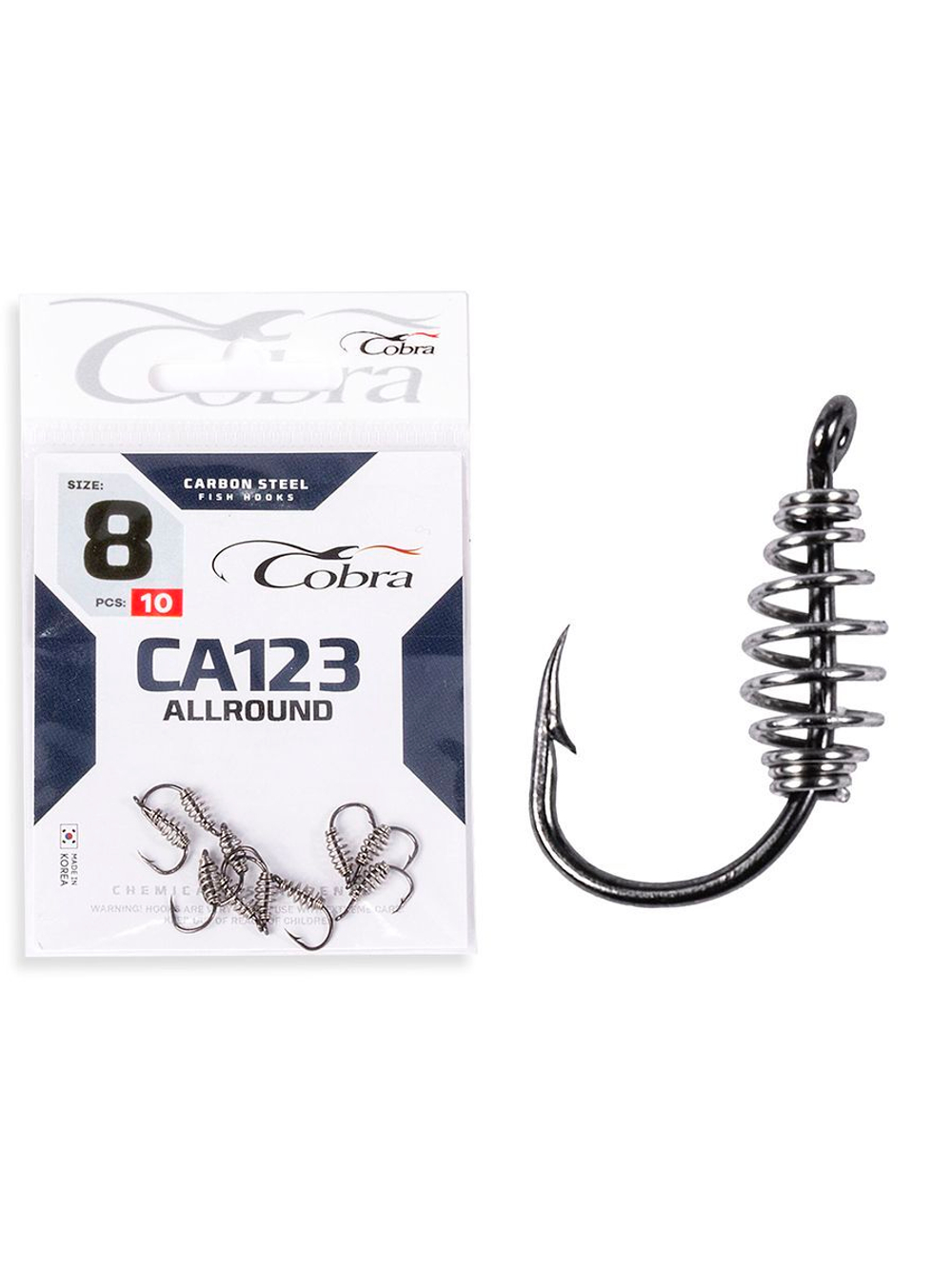 Крючки Cobra Allround PASTEHOLDER серии CA123 размер 008 (упк.10шт.)