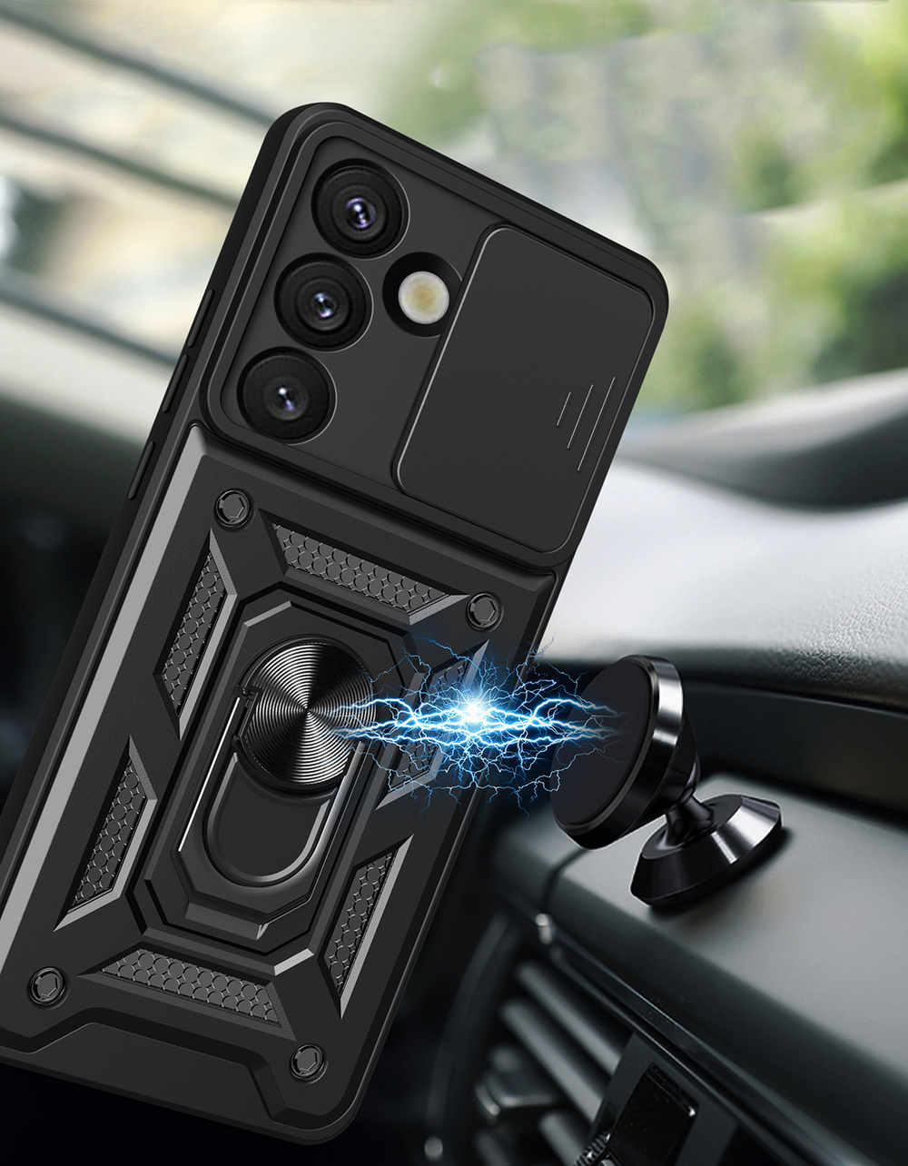 Чехол с кольцом Bumper Case для Samsung Galaxy S25
