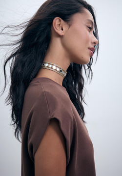 STRADIVARIUS Мини-чокер, золотой