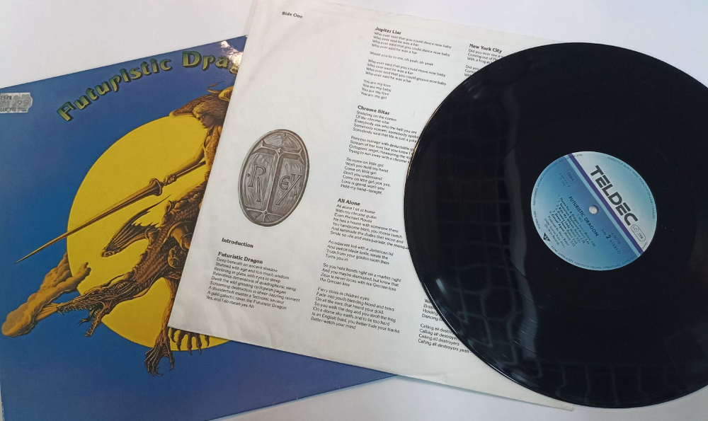 Винтажная виниловая пластинка T. Rex Futuristic Dragon (Germany 1987)