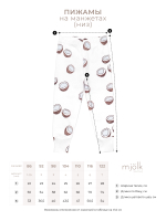 Пижама Mjölk Christmas Check, на манжетах, уценка