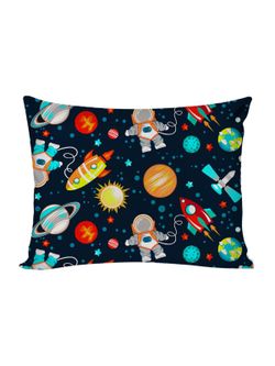 Постельное белье перкаль Сказка "Космонавт" 1,5-сп Наволочка 50х70 см 1 шт Простынь на резинке 90x200 см Пододеяльник 145x205 см