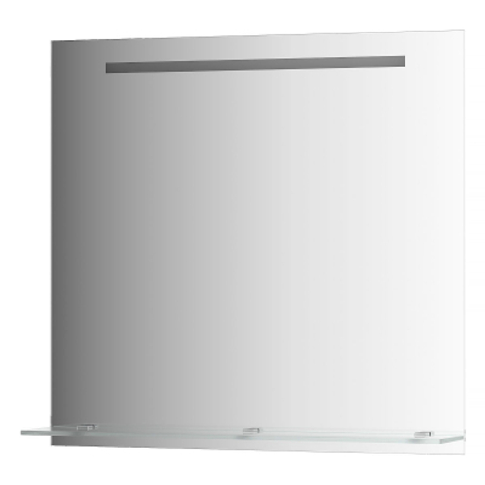 Зеркало Evoform с полочкой 80 см со встроенным LED-светильником 6 W 80x75 см