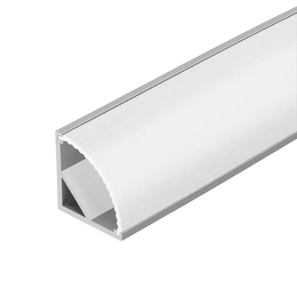 Профиль с экраном ARH-KANT-H16-2000 ANOD+OPAL (Arlight, Алюминий) 036770