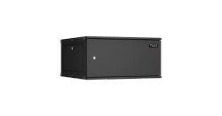Шкаф настенный 6U, Ш600хГ600, металлическая дверь, цельнометаллические стенки, темно-серый