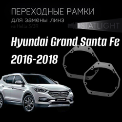 Переходные рамки для замены линз на Hyundai Grand Santa Fe 2016-2018 без AFS