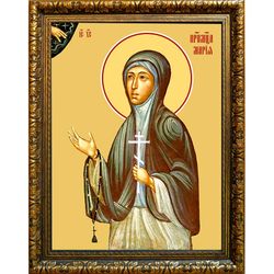 Мария Цейтлин преподобномученица, монахиня. Икона на холсте.