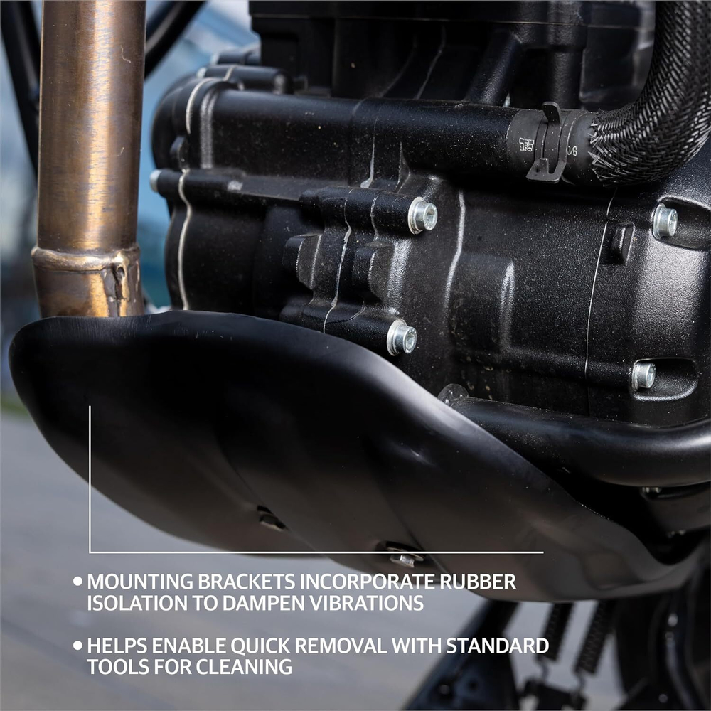 Алюминиевая защита картера Royal Enfield, черного цвета, арт. KXA00491