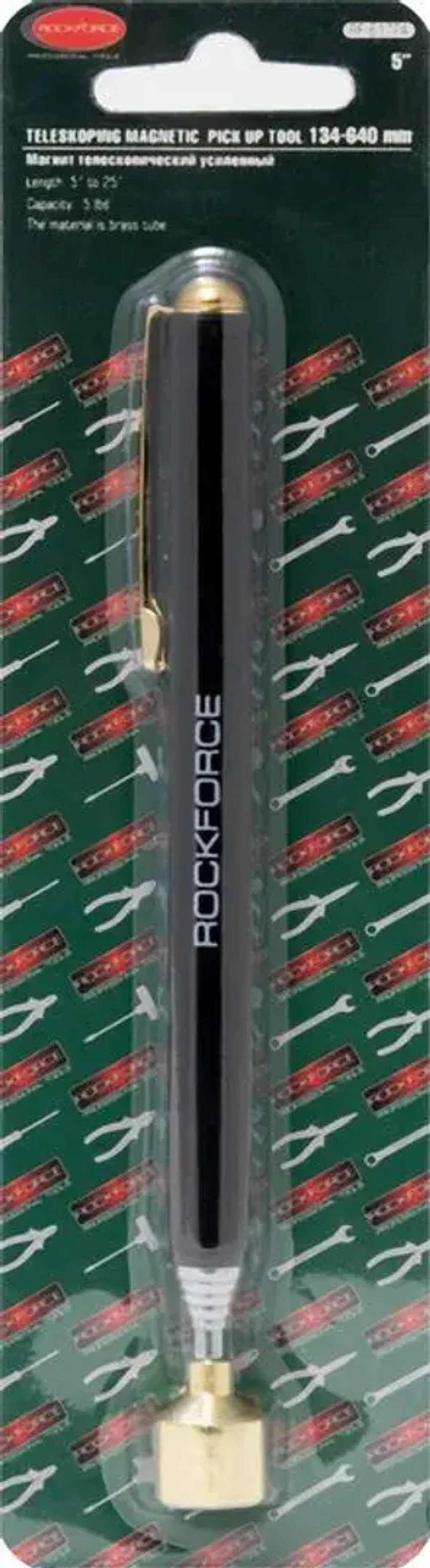 Магнит телескопический усиленный (2.72кг, L:134-640мм), в блистере Rock FORCE RF-617PA  RF-617PA