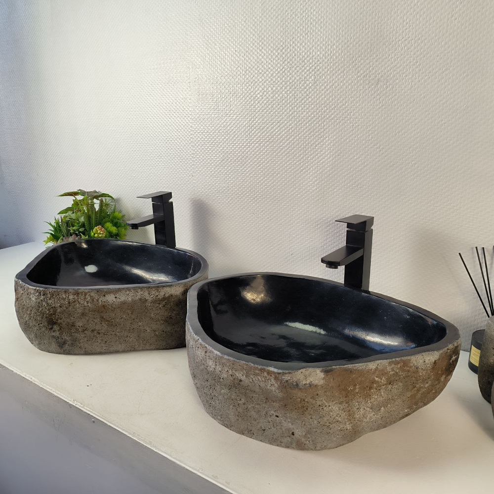 Раковина из речного камня ПАРА! RS-65352 53*40*15 0866