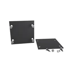 Комплект заглушек для радиусного профиля 2шт. черный Led Strip alm-3535r-ec