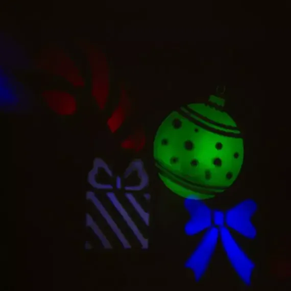 Проектор Снежинки и Игрушки, 2 картриджа, свечение мульти, 220 В., Luazon Lighting (2354071)