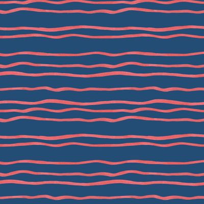 Striped blue and red