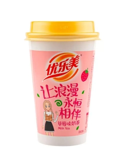 Молочный чай Оригинальный, Злаки, Таро, Клубника 80 г * 4 шт