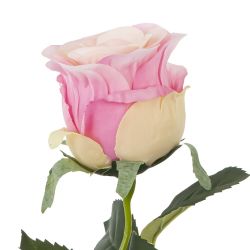 GAEM Цветок искусственный с каплями росы "Роза", L9 W8 H51 см