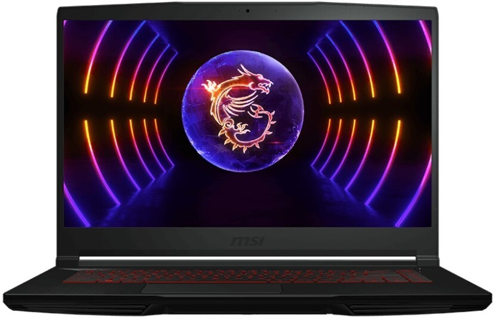 Ноутбук  MSI GF63 Thin 12VE-466RU 15.6 ", Core i7, 16 Гб RAM, 512 Гб SSD, GeForce RTX 4050, Черный