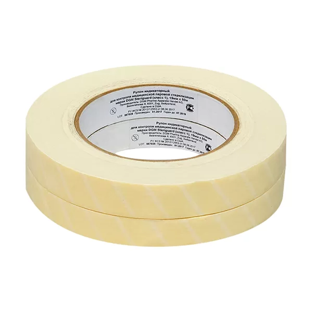 Рулон индикаторный для контроля паровой стерилизации DGM Steriguard класс 1 25 мм 50 м