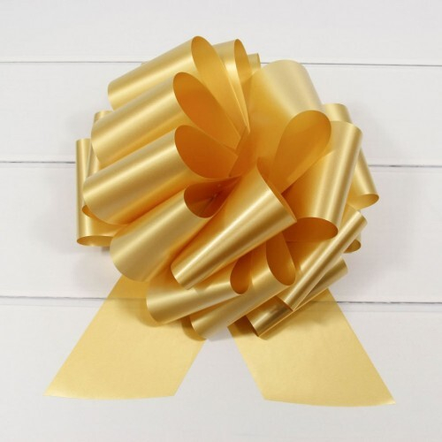 Бант Для Упаковки Подарка Большой 10 См (Золотой)