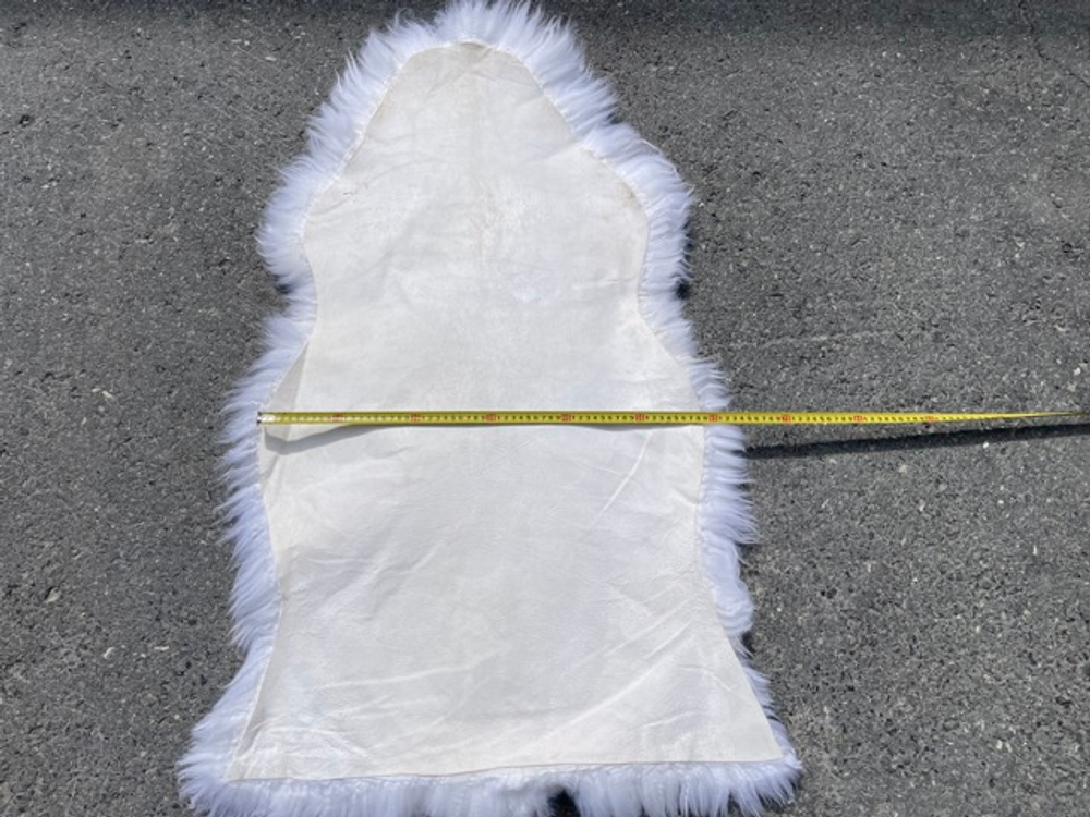 Светло Рыжий / Шкура из натуральной овчины ковер, цвет светло рыжий, размеры 60х105 см, АКЕЯ, без крепежа (за 1 шт.)