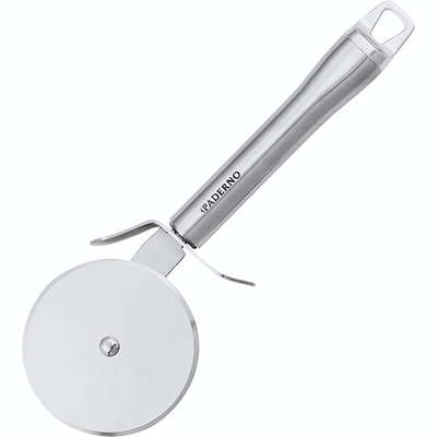 Нож для пиццы;сталь,пластик;D=67,L=210мм;металлич.,черный (Цвет: серебристый)