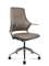 Кресло офисное Норден / Хан LB / Han LB / серая кожа /  алюминевая крестовина