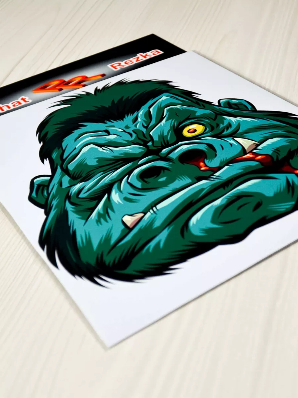 Наклейка - Обезьяна тролль