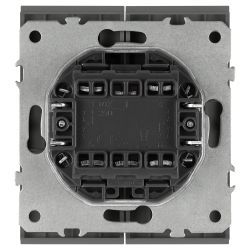 Переключатель ЭРА Arktik 16-1106-06 двойной 10АХ-250В графит | Эра Arktik
