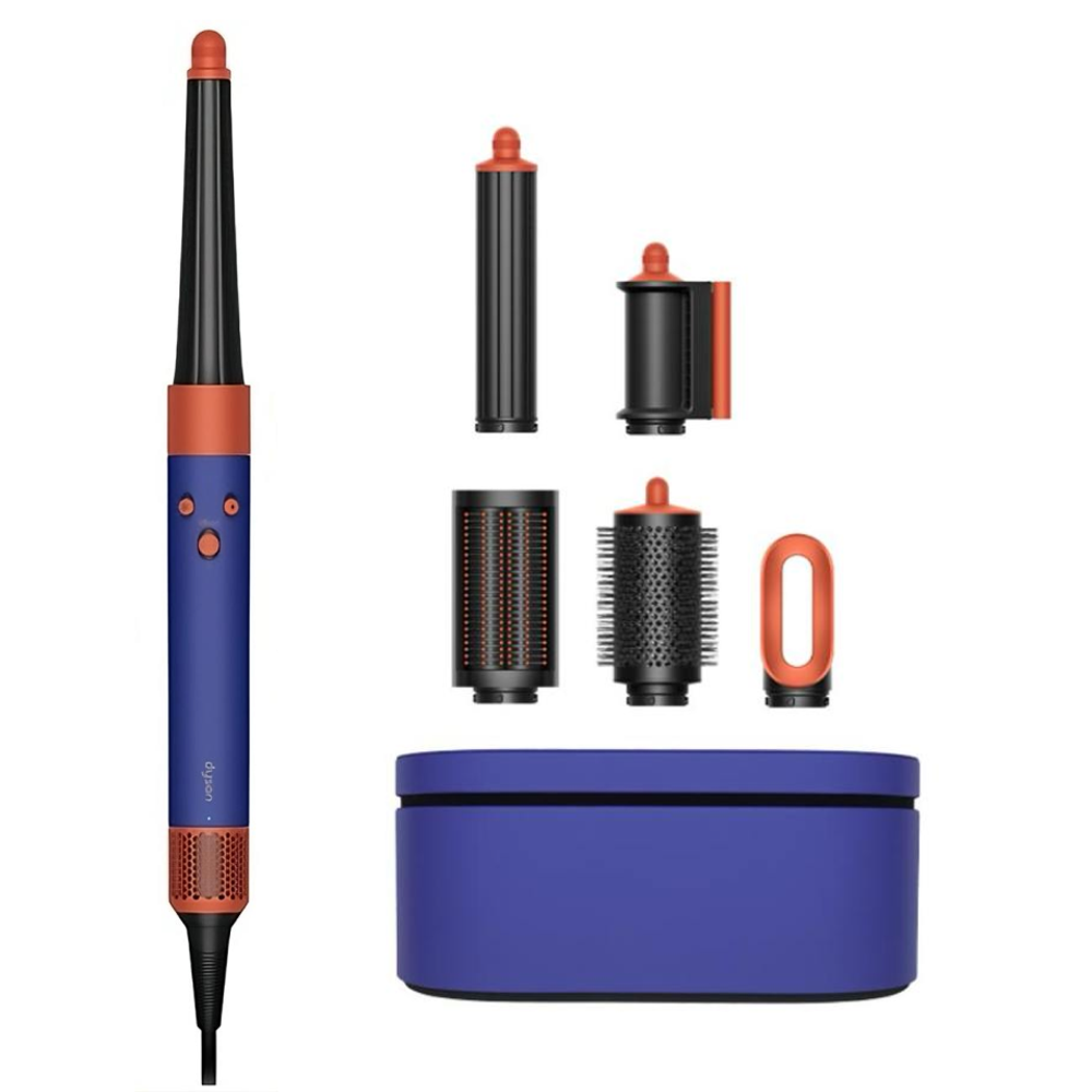 Стайлер Dyson Airwrap i.d. Long HS08 Straight+Wavy, синий/оранжевый (Vinca Blue/Topaz)