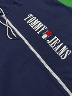 Худи на молнии Tommy Jeans Retro Logo Oversized Twilight Navy