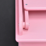 Пеленальный комод деревянный Алиса с откидным столиком, 80х44х88 см, детский широкий комод с 4 ящиками для хранения вещей из массива сосны, розовый